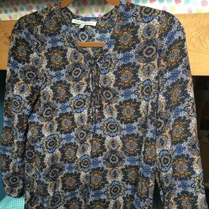 Daniel Rainn Bohemian Patterned Long Sleeve Top